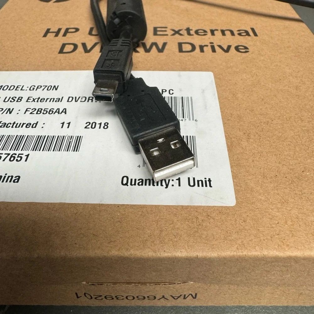 HP USB external dvd reader writer drive